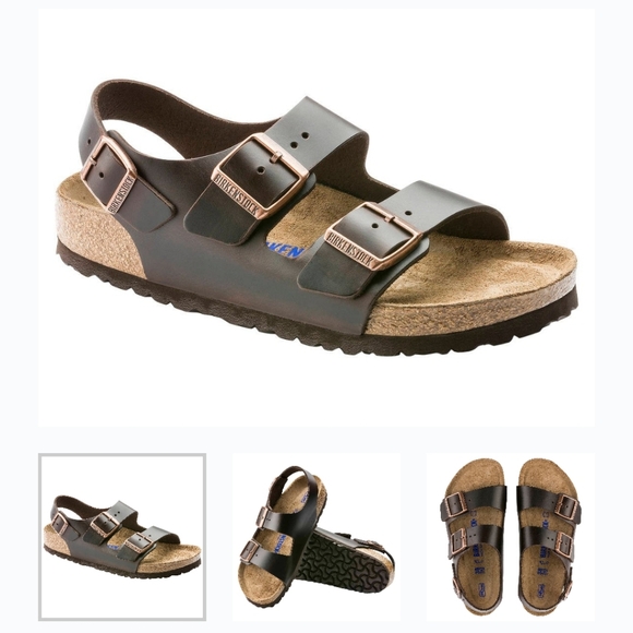 Birkenstock Shoes - Birkenstock Milano Brown Sandals